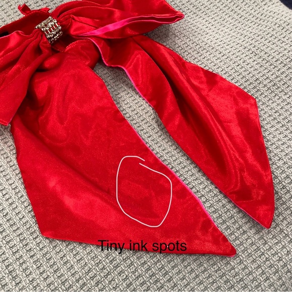 Vintage Victoria’s Secret Red Pink Satin Rhinestone V String Low Rise Thong M - Picture 13 of 13